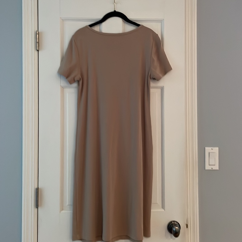 Women’s Taupe Ruffle-Front Dress - Picture 5 of 6
